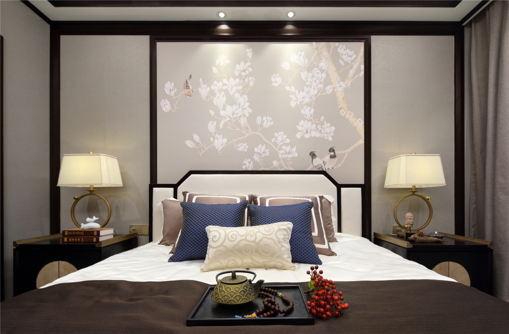 新古典风格室内家装案例效果图-主卧 新古典风格室内家装案例效果图-主卧