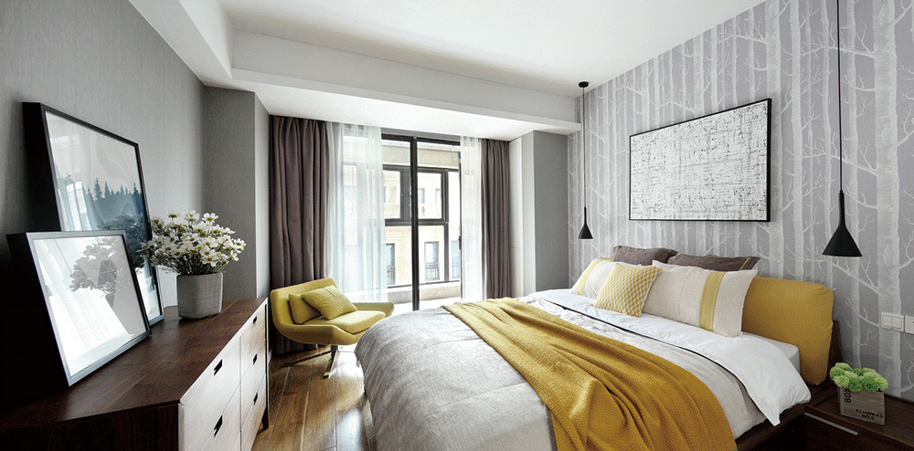 南宁保利领秀前城三居145平米北欧风格室内装修案例-卧室 南宁保利领秀前城三居145平米北欧风格室内装修案例-卧室