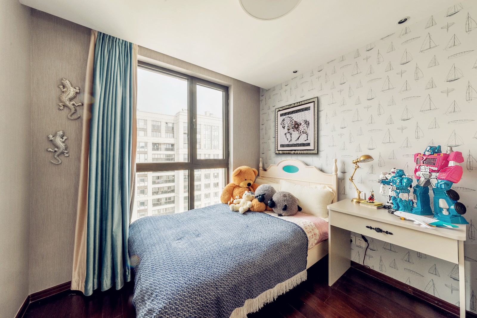 美式田园风格家装设计室内装修效果图-次卧 美式田园风格家装设计室内装修效果图-次卧